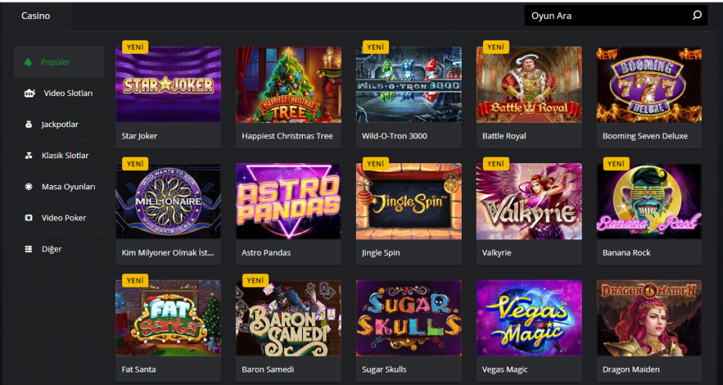 Bets10 Casino ve Slot Oyunları