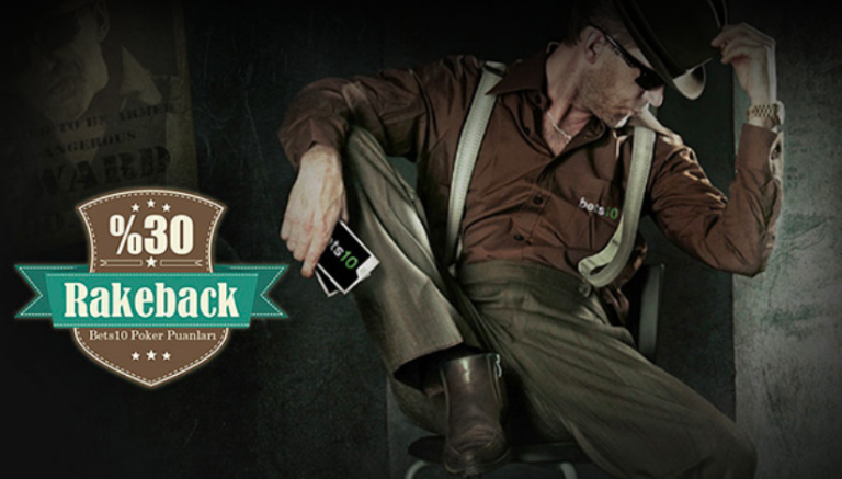 Bets10 Poker ve %30'a Varan Rakeback